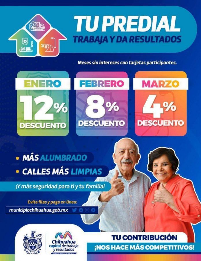 Aprovecha y paga tu Predial con el 12% de descuento
